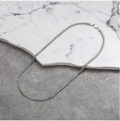 Silver Necklace Solid 925 Italian Collection, RC image 3