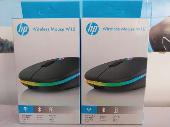 HP Wireless LED Mouse Rechargeable Slim With USB Model W10 image 1