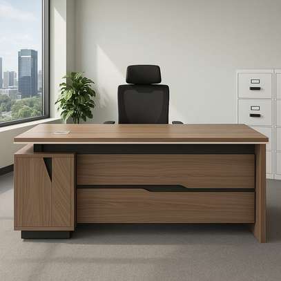 Sleek 1.8m Wooden Executive Office Workstation image 12