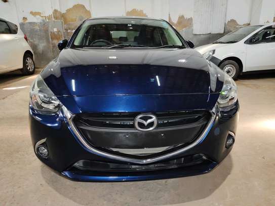Mazda Demio petrol blue 2016 image 1