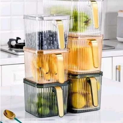 New 4L Fridge storage containers available With Gold handle image 3