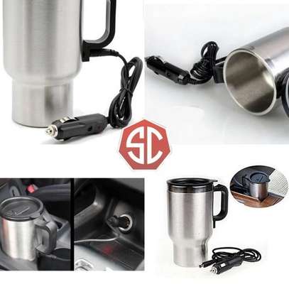 12V Car Electric Thermos Travel Mug Stainless Steel image 3