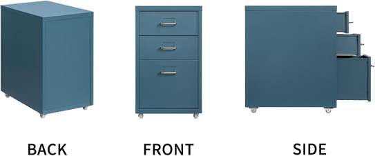 Under Desk 3-Drawer Filing Cabinet image 1