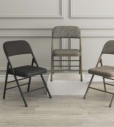 Foldable Lightweight Leather Metal Frame Office Chair image 12