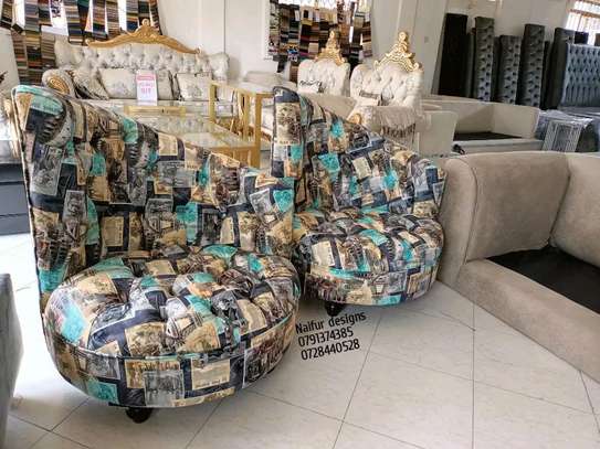 One seater floral upholstered sofas Kenya image 3