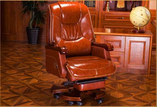 Solid wood CEO executive Chairs image 7