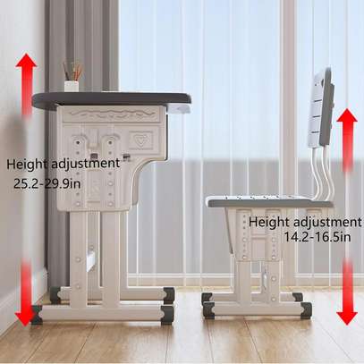 Kids Furniture: Adjustable Kids Desk Chair Set image 2