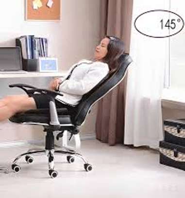 Luxury high back executive office adjustable chair image 1