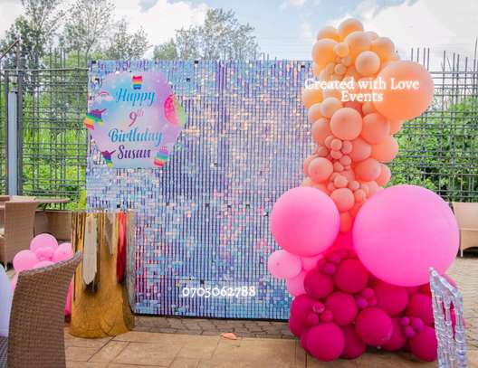 Balloon garlands, birthday decorations, balloon  backdrops image 5