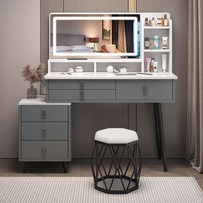 Modern Dressing Table with Storage Cabinet image 3
