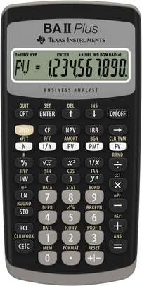 Texas Instruments BA II Plus Financial Calculator, Black image 2