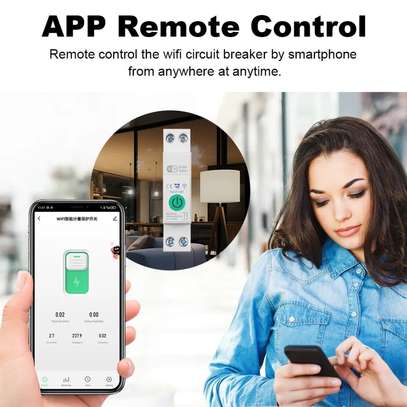 63a Din Rail Wifi Smart MCB With KWH Power Metering Tuya App image 6