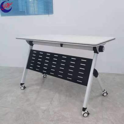 Foldable Table : White Foldable Office Table In Kemera image 4