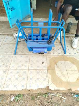 Manual Dough Press Heavy-Duty Metal Blue image 4