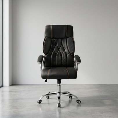 High Back Leather Office Chair image 6