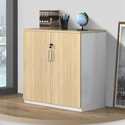 2 Door Wooden Credenza Cabinet image 2