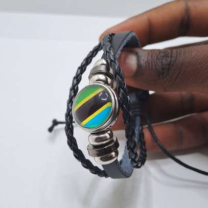 Tanzania Flag Bracelet Tanzanian Bangle Wristband Gift image 4