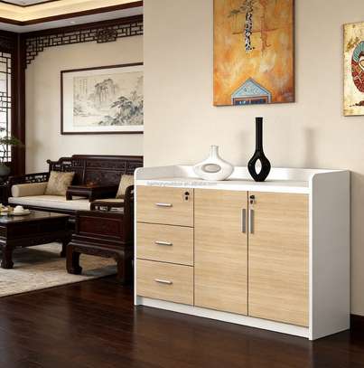 Modern Wooden Credenza Cabinet image 2