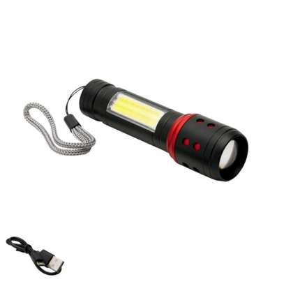 Rechargeable Flashlight with COB Side Light image 1