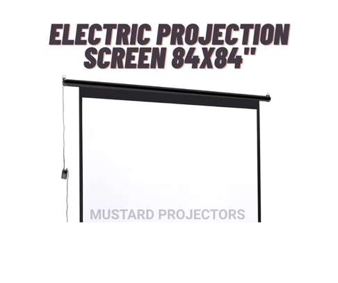 Electric Projection Screen 84x84" image 1