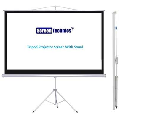 TRIPOD PROJECTION SCREEN 96*96 FOR HIRE image 1