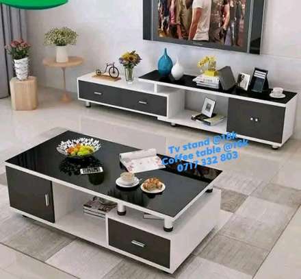 Modern set of tv stand & coffee image 2