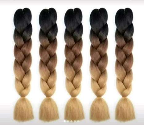 3 tone ombre braiding hair or extension image 1
