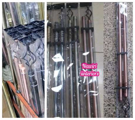 Adjustable strong metallic curtain rods image 3