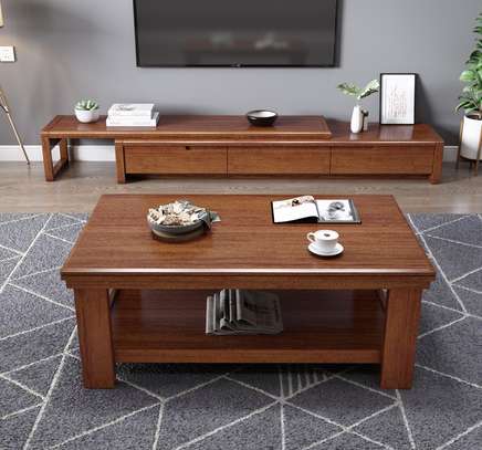 Coffee Table: Rectangular Mahogany Table image 2