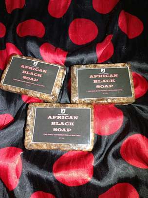 Shea Body Cream. Rose water toner & African black soap image 3
