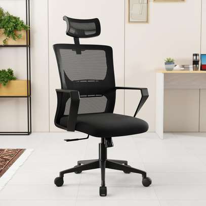 High-back orthopedic office seat image 6