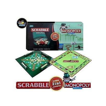 scrabble and monopoly 2 in 1 image 1