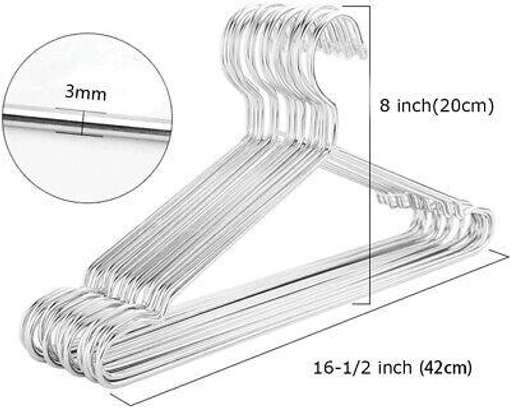 10pcs stainless steel hangers image 1