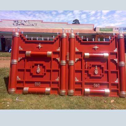 Modern top security heavy steel security gates image 10