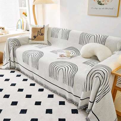 REVERSIBLE CHENILLE COTTON SOFA BLANKETS/COVERS.* image 4