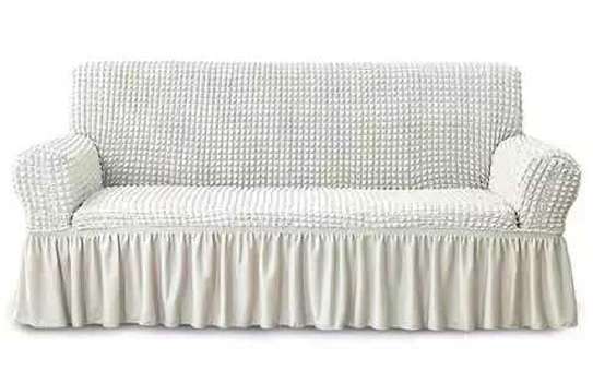 White Stretchable Turkish Sofa Covers image 4
