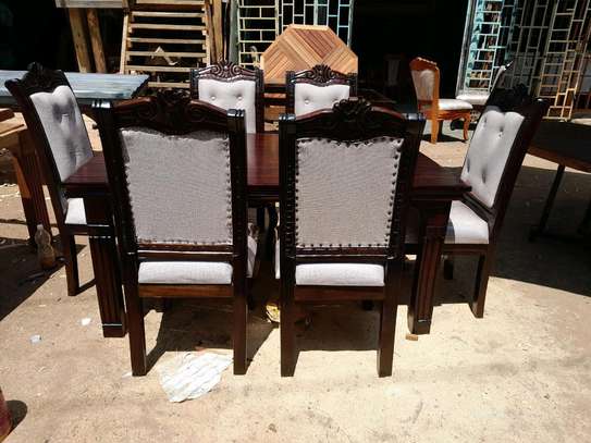 Readily Available 6-Seater mahogany Dining table image 1
