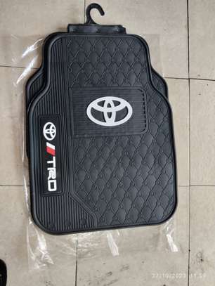 Toyota TRD Rubber Floor Mats 5 pc Set - Black image 1