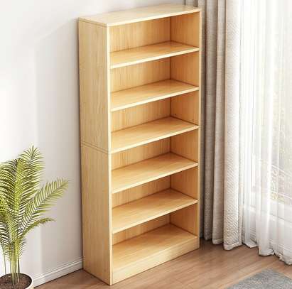 6‑shelf custom modern wooden home/office rack image 8