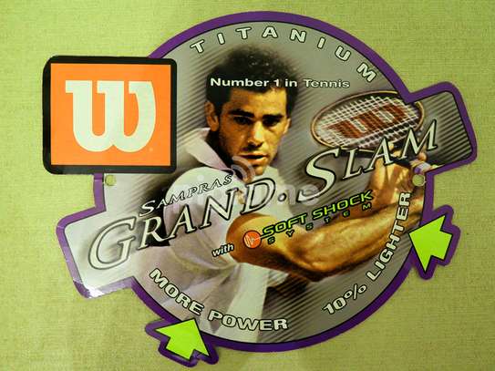 Tennis Racquet / Wilson Titanium Pete Sampras Autograph image 4