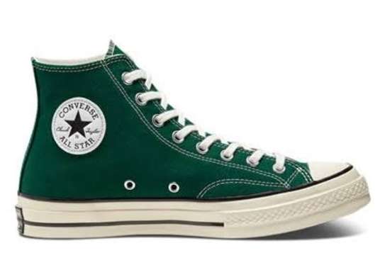 Unisex All Star Green Converse High Cut Sneakers image 2