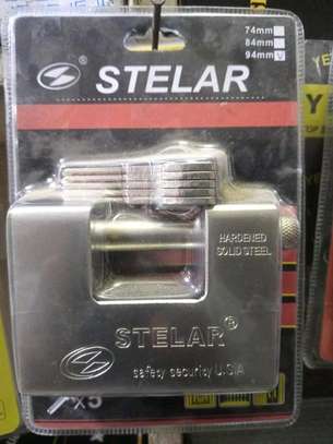 Stellar 94mm rectangular padlock image 1
