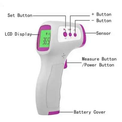 Non Contact Medical Digital Infrared Thermometer Thermalgun Thermogun With Batteries image 1
