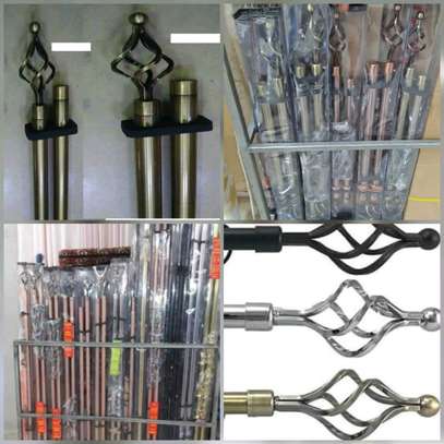 Quality adjustable curtain rods image 1