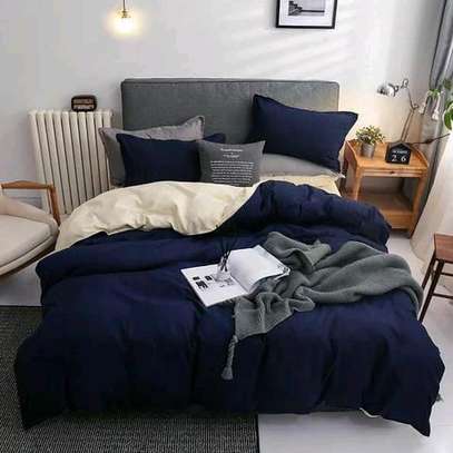 Plain  Double Sided Cotton Duvet Covers image 3