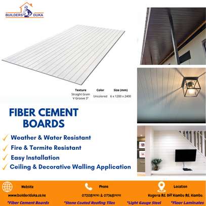 Fiber Cement 6mm Vgroove Boards image 1