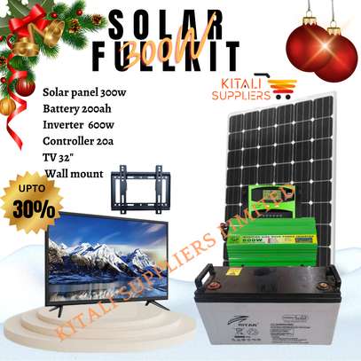 300w solar fullkit with tv 32" image 1