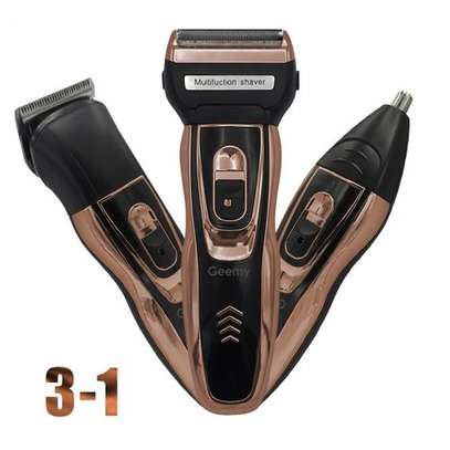 Geemy Rechargeable Hair Shaving Machine, Shaver- 3 In 1 image 1