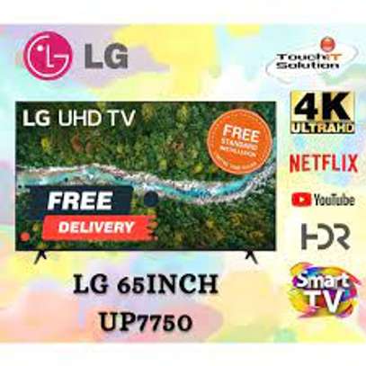 New LG 65 INCH 65UP7750 SMART 4K FRAMELESS TV image 1