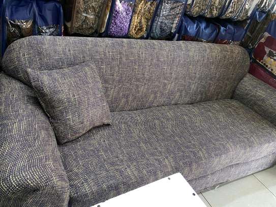 Vibrant Geometric Stretch Sofa Cover 3-Seater Red image 4